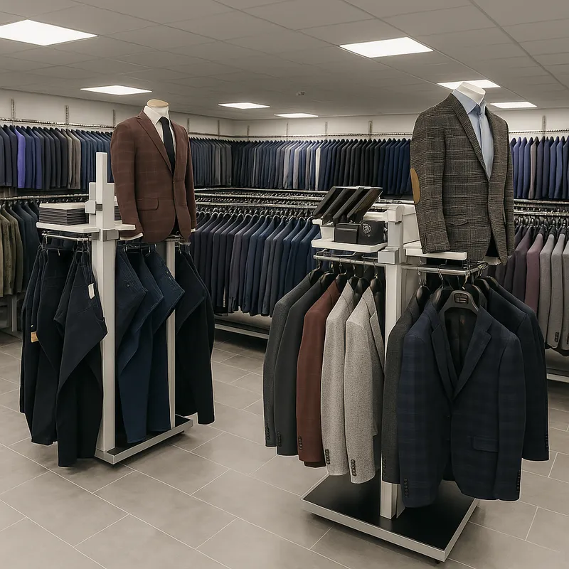 Jimmy's suit shop interior